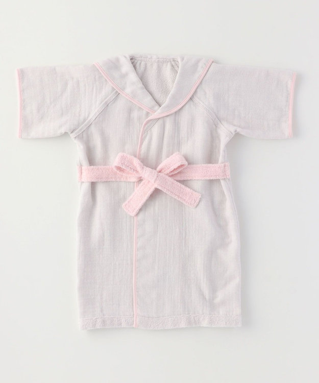 UCHINO マシュマロガーゼ&パイル　ベビーローブ　70cm ライトグレー