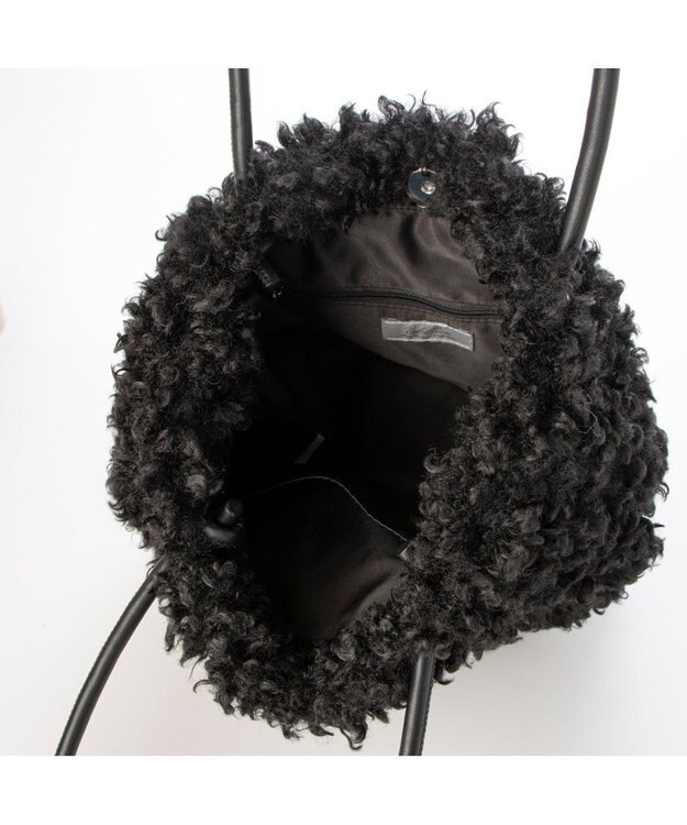 UNBILLION カシュカシュ cachecache / フェイクムートンハトメトートバッグ ブラック