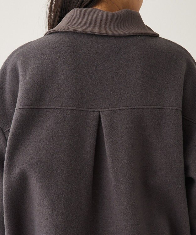 CRAFT STANDARD BOUTIQUE 起毛ハーフジッププルオーバー Charcoal Gray