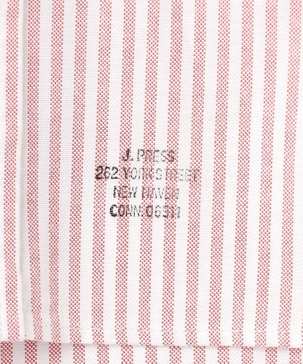 J.PRESS MEN 新デザイン【BULLDOG BOY】オックスフォード 半袖シャツ / B.D. レッド系1