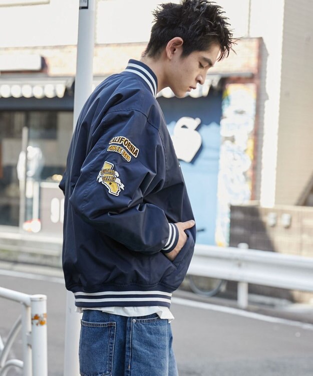 WEGO パテッドワッペンスタジャン ネイビー