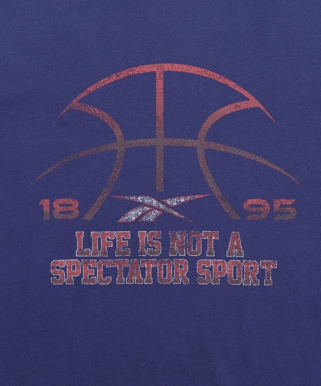 WEGO 【ユニセックス着用ITEM】別注ReebokスポーツロゴT（SS） Dブルー