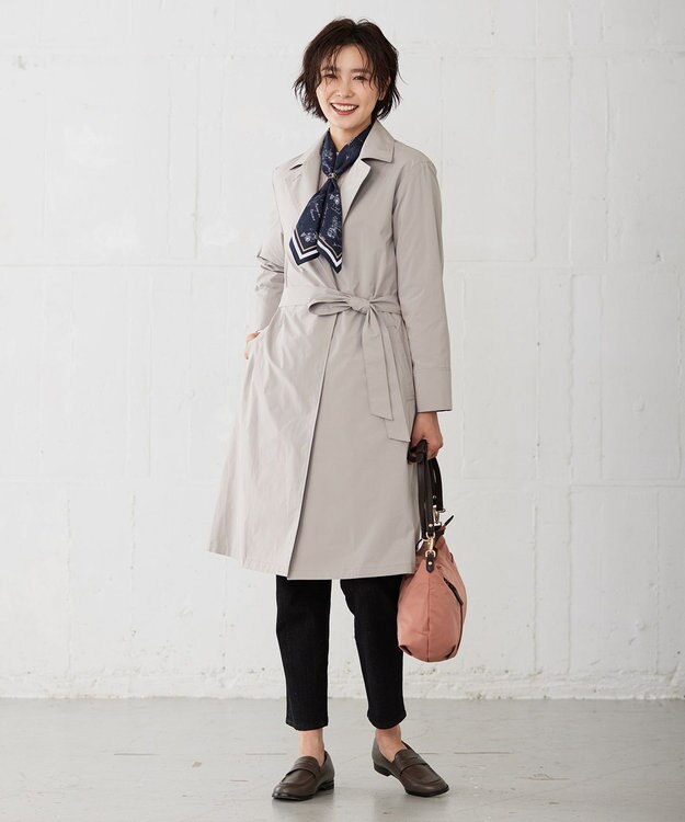 J.PRESS LADIES 2WAY ライン スカーフ リング ゴールド系