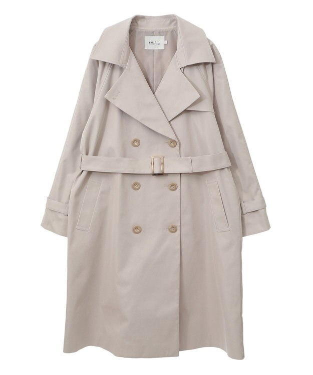 earth music&ecology ベーシックトレンチコート Light Beige