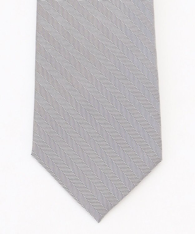 J.PRESS MEN 【FOMARL COLLECTION】シャドーヘリンボーン フォーマルネクタイ アイボリー系