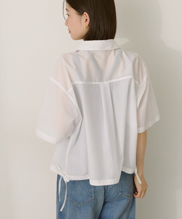 AMERICAN HOLIC T/Rキュプラ ドロストヘムシャツ Off White