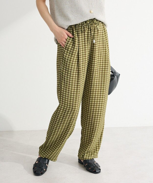 Green Parks 柄イージーパンツⅤ（テーパード） Green