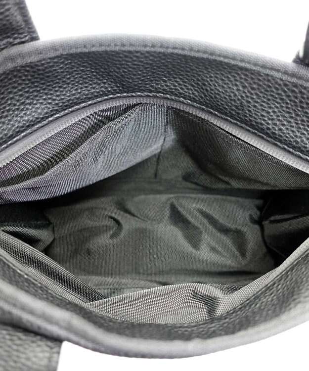 +RING 【合皮/しぼ加工】手提げミニバッグ synthetic leather mini bag black SR405 黒