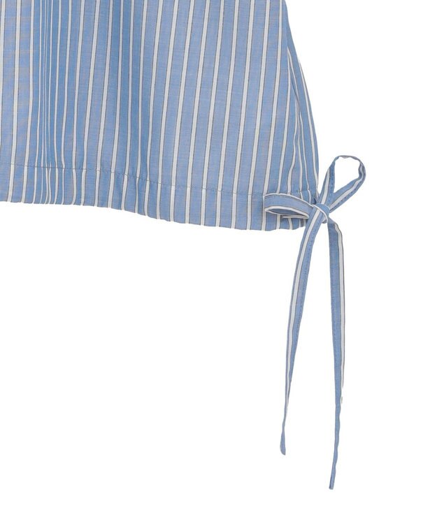 AMERICAN HOLIC T/Rキュプラ ドロストヘムシャツ Stripe Blue