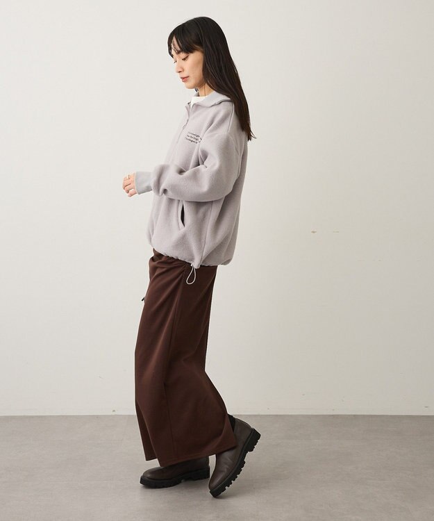 CRAFT STANDARD BOUTIQUE 起毛ハーフジッププルオーバー Light Gray