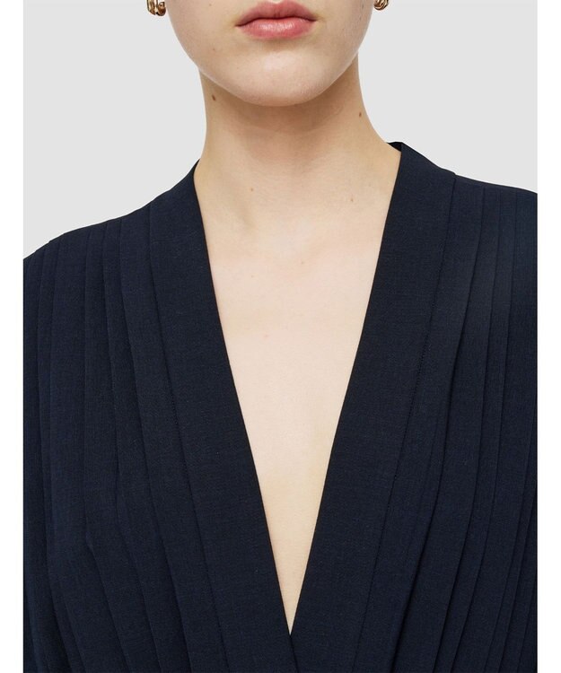 JOSEPH エアリープリッセ　ジャンプスーツ Navy