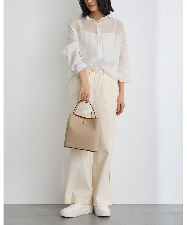 MioFIRANO ツイストロックボックスハンドバッグ 3WAY　FIRANO フィラノ BEIGE