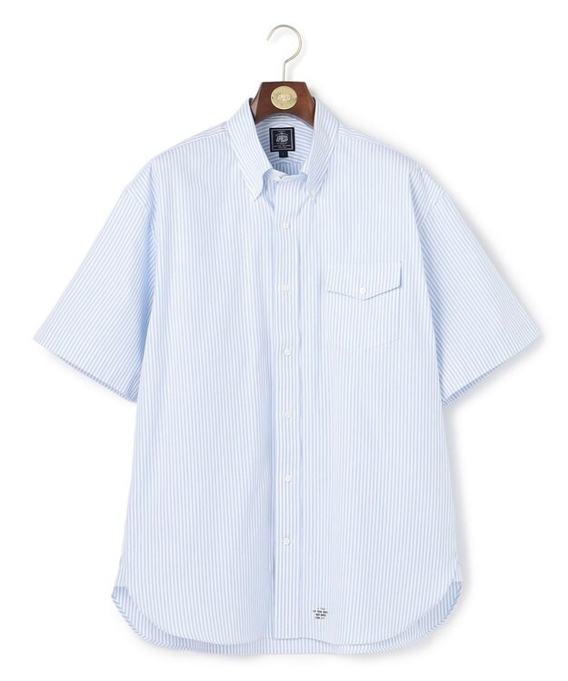 J.PRESS MEN 【J.PRESS ORIGINALS】【UNISEX】Oxford Half Sleeve Shirt / B.D. / Baggy-Fit サックスブルー系1