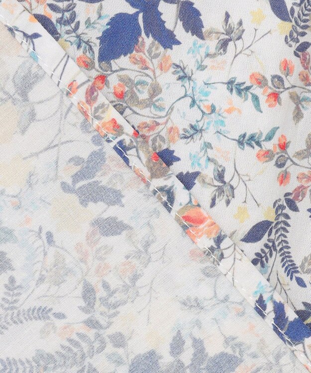 J.PRESS LADIES 【洗える】Liberty バンドカラー プルオーバー ブラウス オフ系