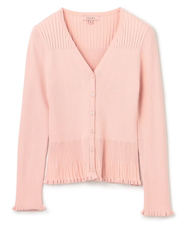 TOCCA 【洗える】SPRING RESONATE カーディガン ライトピンク