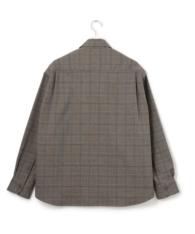 J.PRESS YORK STREET 【UNISEX】チェックストレッチCPOジャケット ブラウン系3