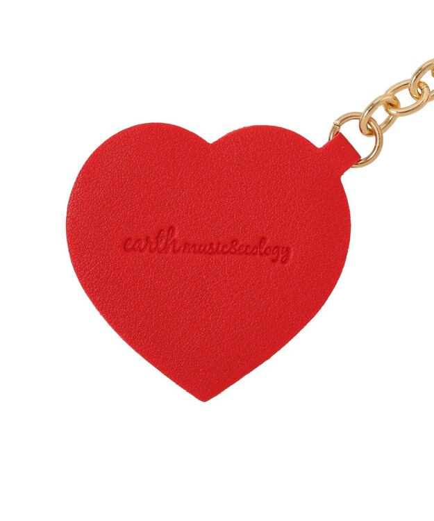earth music&ecology リップケース付きマルチハートチャーム Red