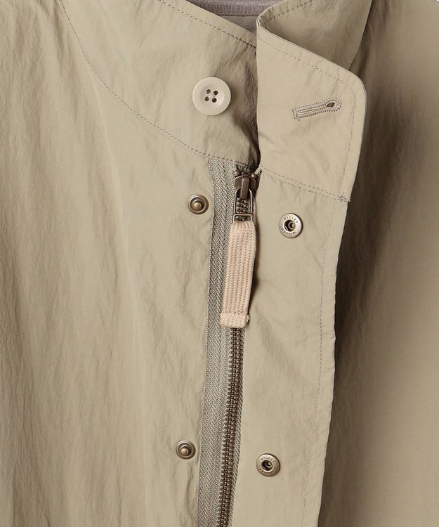 J.PRESS YORK STREET 【UNISEX】ナイロンワッシャーショートモッズコート ベージュ系