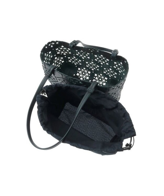 genten カレイド トートバッグ ネイビーブルー