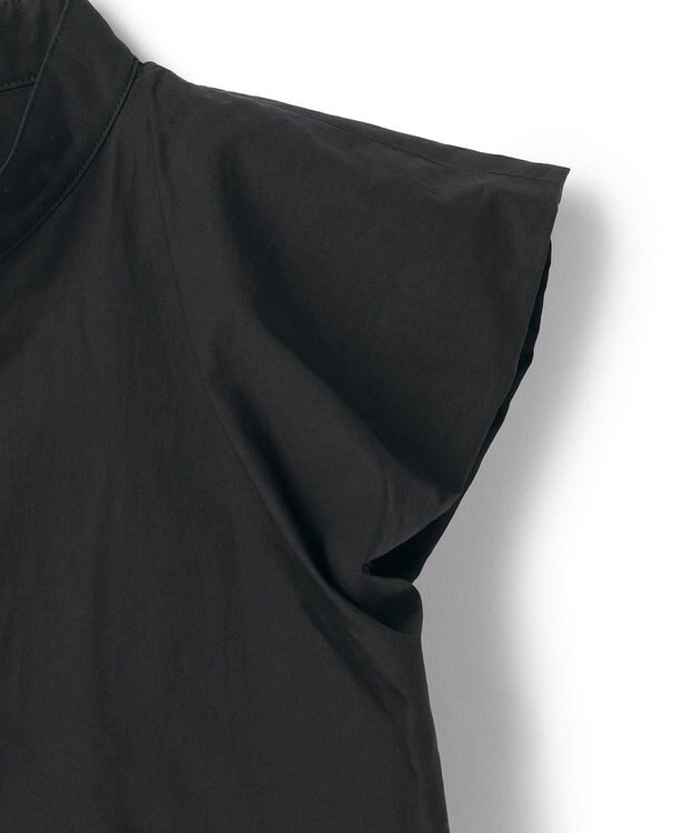 BEIGE， MALLOW / コットンタック バルーンスリーブブラウス Black