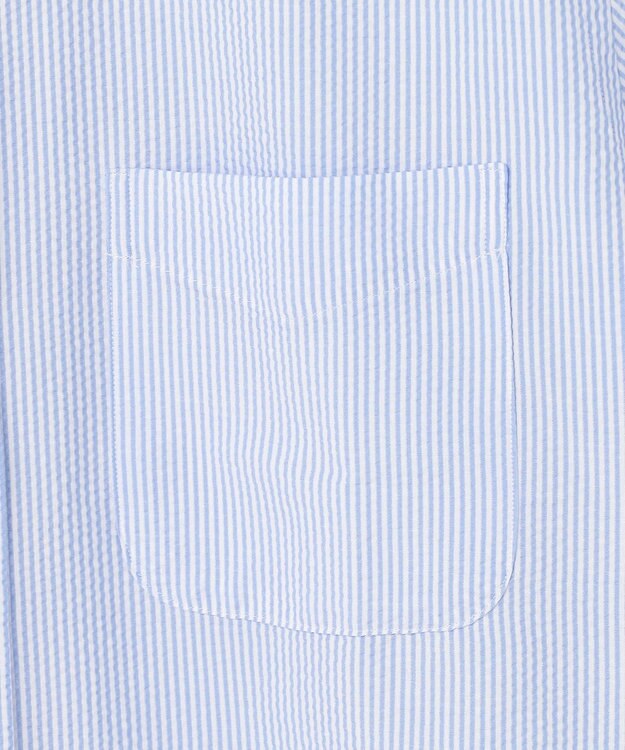 J.PRESS MEN 新色追加【 高通気性 / 軽量 / ノンアイロン / 撥水】【BEAT HEAT SYSTEM】半袖シャツ / B.D. サックスブルー系1