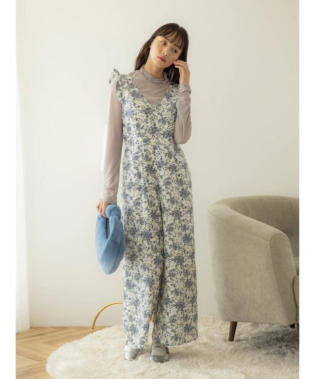 earth music&ecology シアーハイネックメロープルオーバー Gray