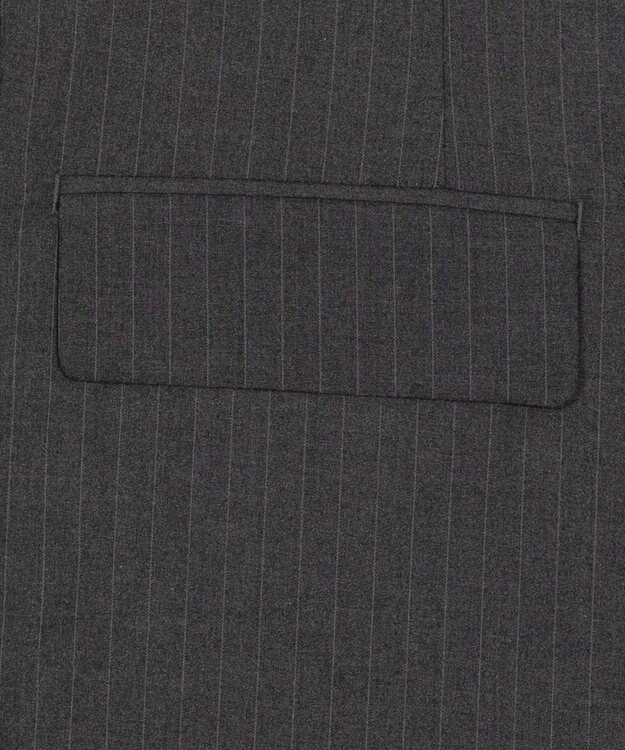 WEGO 【フォーマル/セットアップ対応】シングルテーラードジャケット グレーストライプ