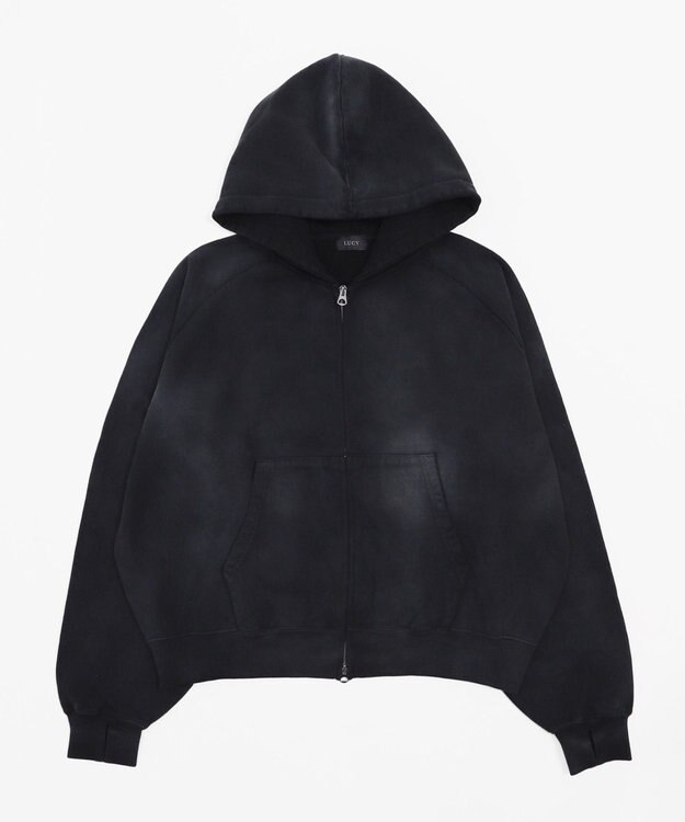 WEGO ショートZIPパーカー ブラックその他