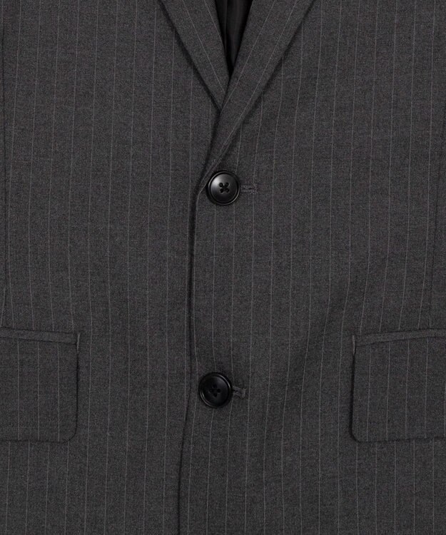 WEGO 【フォーマル/セットアップ対応】シングルテーラードジャケット グレーストライプ