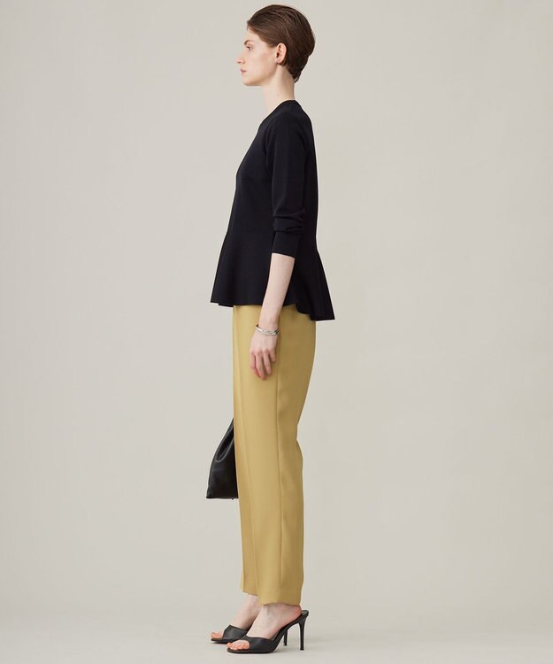 ICB 【洗える】ライトダブルクロス ドロストパンツ クレイベージュ系