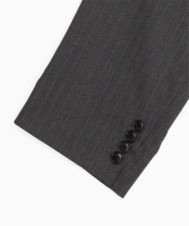 WEGO 【フォーマル/セットアップ対応】シングルテーラードジャケット グレーストライプ