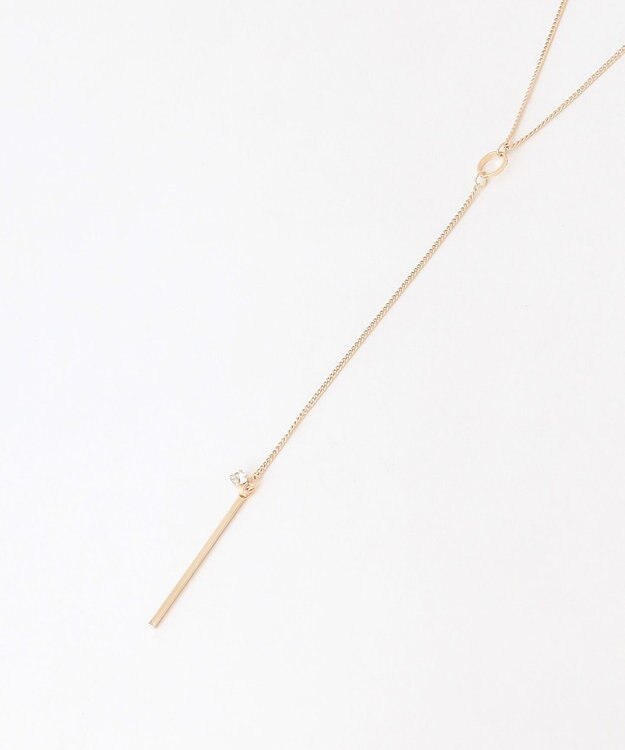 ANY ロングバーネックレス ライトゴールド