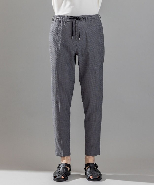 JOSEPH HOMME ＜新色追加＞新素材【通気性/ストレッチ】トリコサッカーストレッチ ドロスト付テーパードパンツ /  PEGG CONVERTIBLE 【新色】グレー系