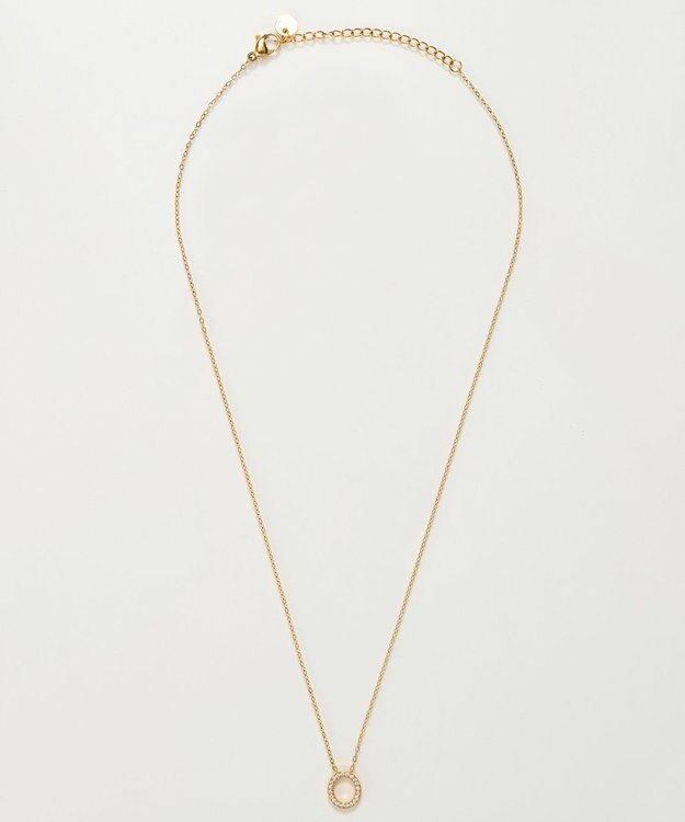 Phoebe 【Xmas Collection】パヴェモチーフネックレス&ツイストイヤリングセット/BOX&ショッパー付き ゴールド