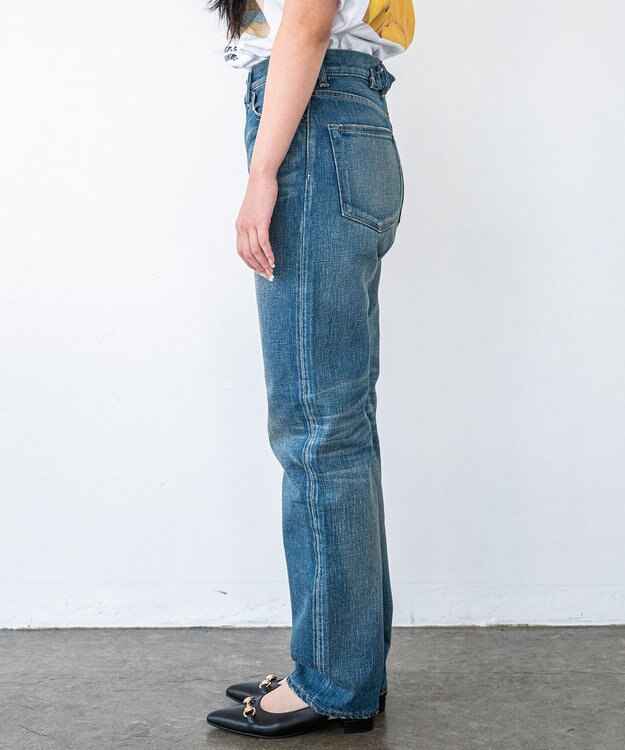 caqu boy`s cutⅡ テーパードストレートデニム USEDWASH 3years