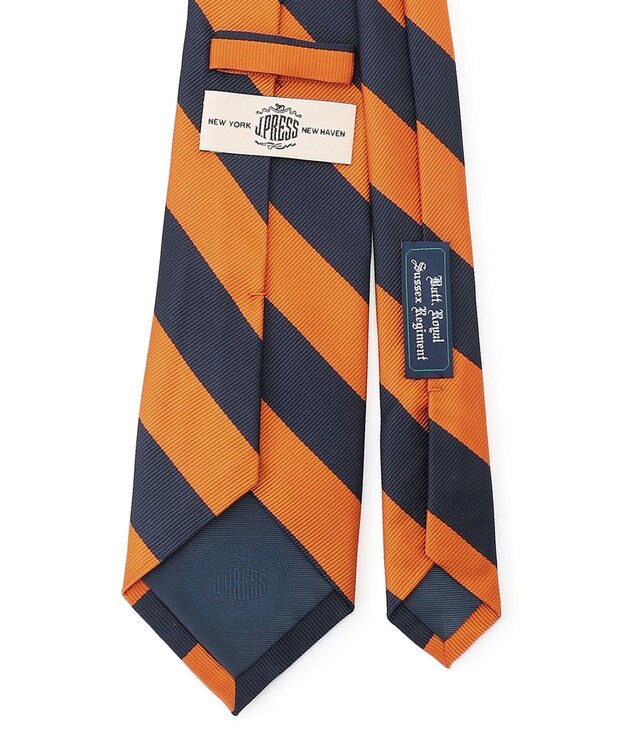 J.PRESS MEN 【定番】オーセンティックレジメンタル ネクタイ オレンジ系2