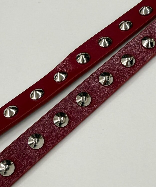 WEGO PUスタッズストラップ レッド