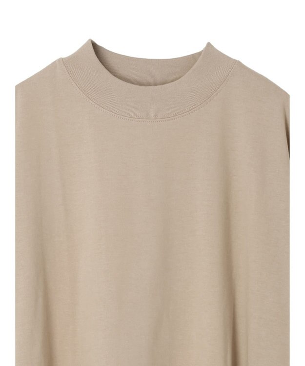 CRAFT STANDARD BOUTIQUE モックネックリングドットチュニック Gray Beige