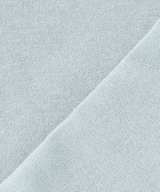 J.PRESS LADIES 【洗える・抗菌防臭】コットンアセテート クルーネック カーディガン シーブルー系