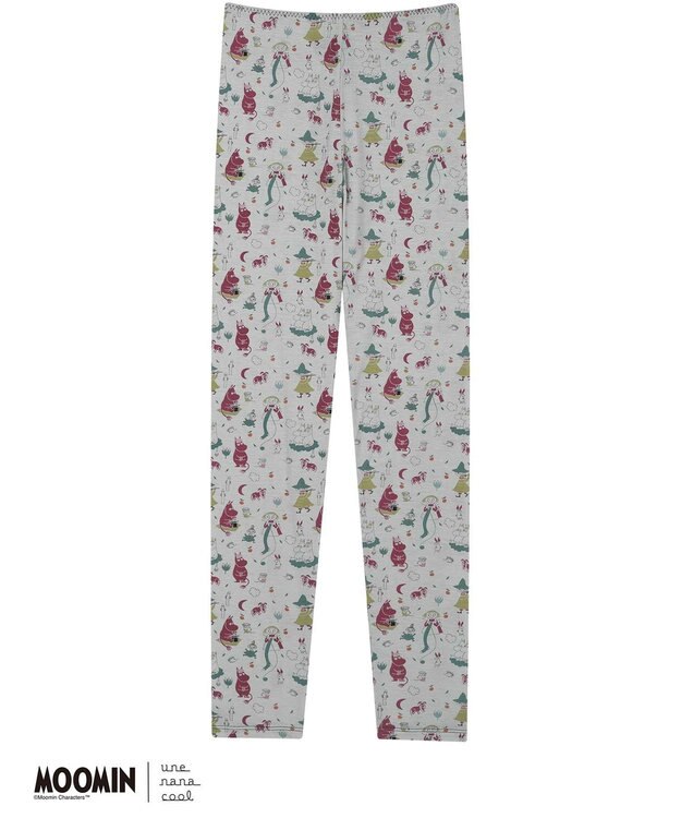 une nana cool MOOMIN × une nana cool ハラマキ付きレギンス グレー