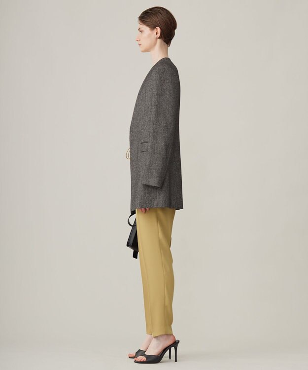 ICB 【洗える】ライトダブルクロス ドロストパンツ クレイベージュ系