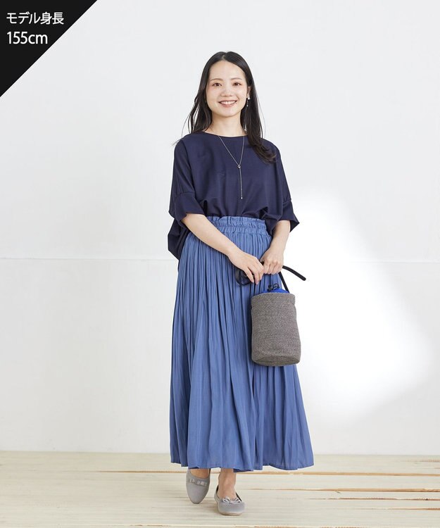 Tiaclasse 【おのののかさん着用】冷凛(ひやりん)カノコドルマンスリーブカットソー ネイビー