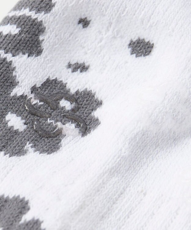 FILA GOLF／marie claire 【marie claire SPORT】アンクルソックス フラワー柄 ブラック