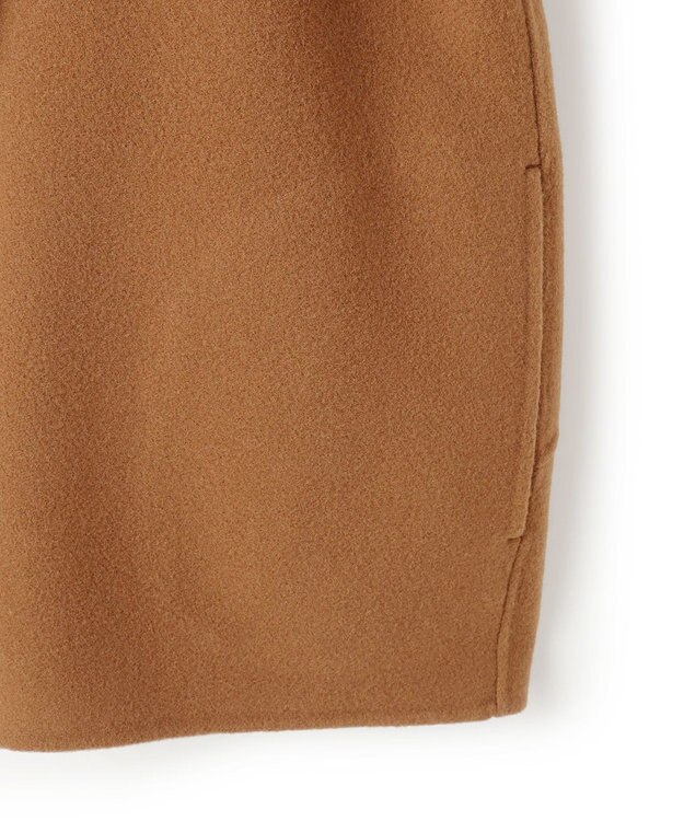 BEIGE， 【andGIRL 秋号掲載】LEMOORE / ウールリバースタンドカラーショートコート Caramel