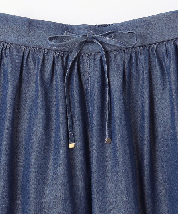 ANY 【手洗い可能/ウエストゴム】ウォッシャブルデニムパンツ ネイビー