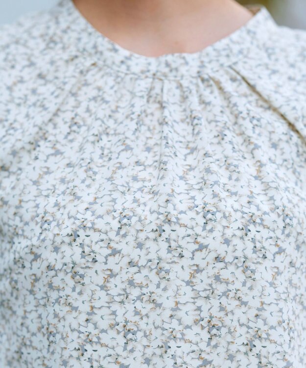 Tiaclasse 【洗える】体型カバーも叶うAラインギャザーチュニック グレー