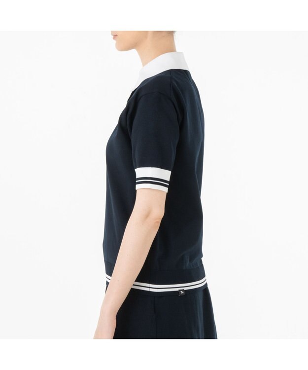 ZERO HALLIBURTON 【セットアップ可能】 ニットポロシャツ ZHG-W4A 7d 82879 ゴルフウェア ネイビー