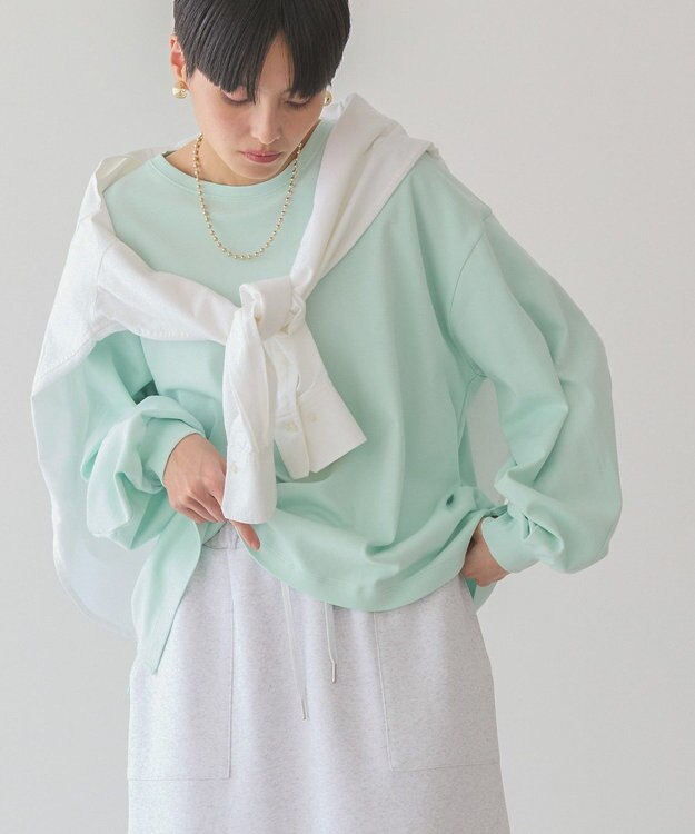 AMERICAN HOLIC 【WEB限定】袖ボリュームカットプルオーバー Green