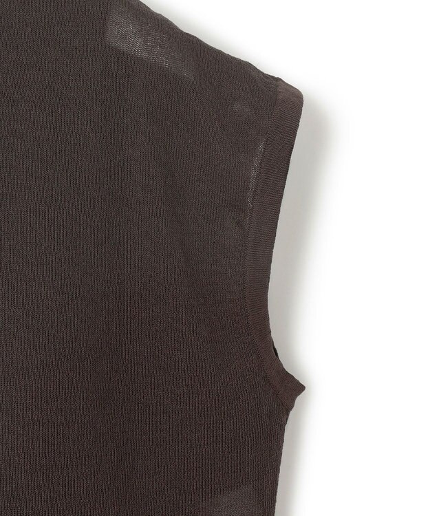 23区 【Oggi8月号掲載/洗える】ニットレイヤード ワンピース ダークブラウン系