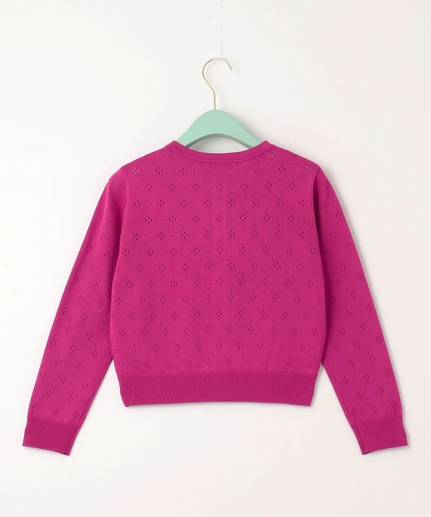 TOCCA 【洗える！】TINY ROSE KNIT カーディガン ピンク系